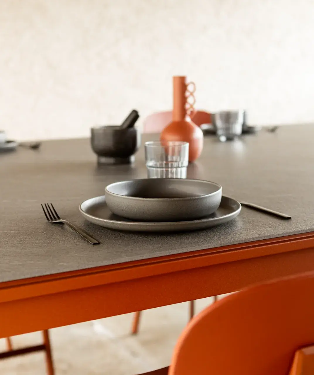 détail des finitions table fogher nojara