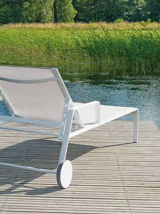 bain de soleil kettal avec assise en textilène