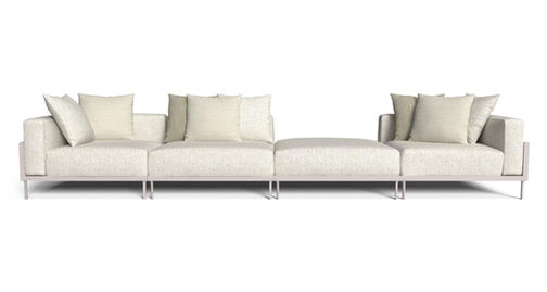 Canapé modulable CLEOSOFT ALU blanc chaud