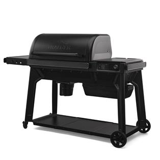 Traeger Woodridge avec design classique et écran de contrôle intégré, pensé pour les cuissons longues et simples.
