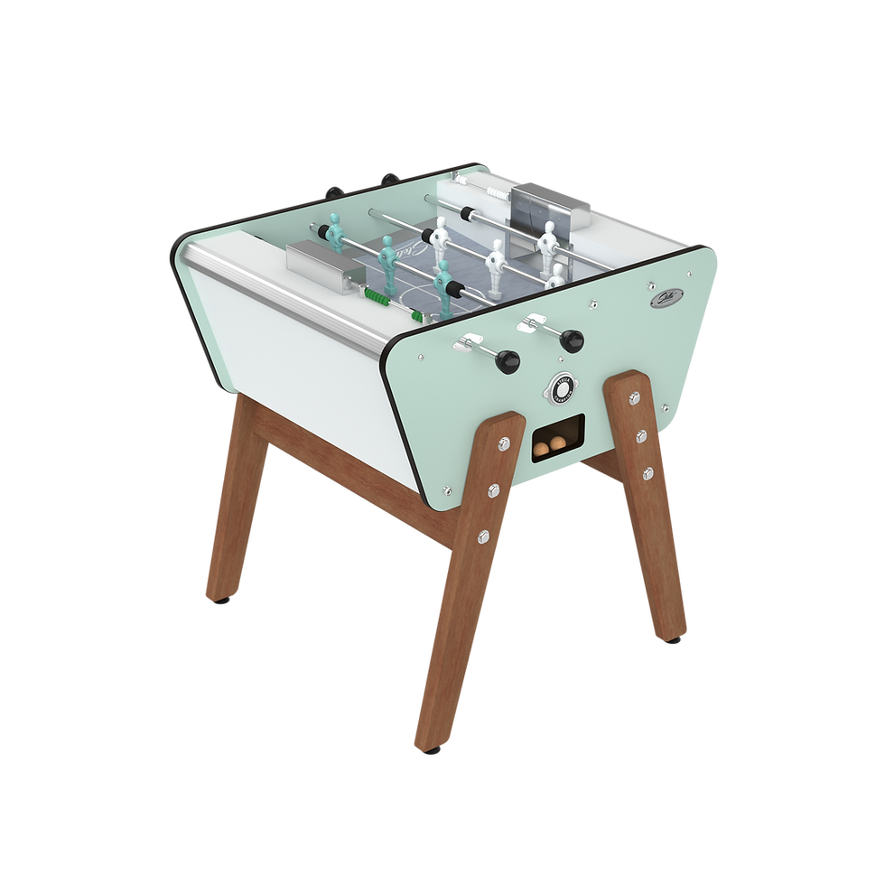 Rendu 3D du baby-foot Toi&Moi Outdoor Stella en Vert Belle-Île