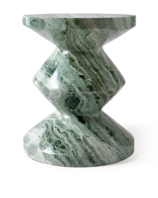 Tabouret en marbre vert Polspotten