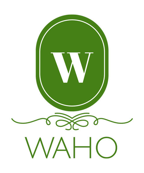 logo WAHO en vert sur fond blanc