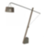 lampadaire en teck grisé avec module solaire 500 lumens