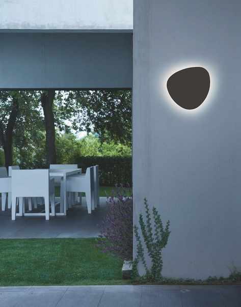 Applique extérieure Bover TRIA 04 marron graphite