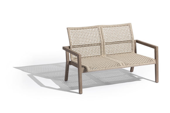 Canapé COPENHAGUE corde beige vu de face sur fond blanc