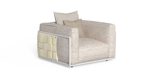 Fauteuil extérieur Talenti TRESSÉ blanc ivoire