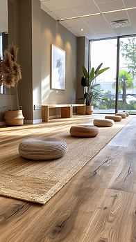 Modern interior space with hardwood flooring, featuring natural textures and professionally installed wood floors designed for durability and style.