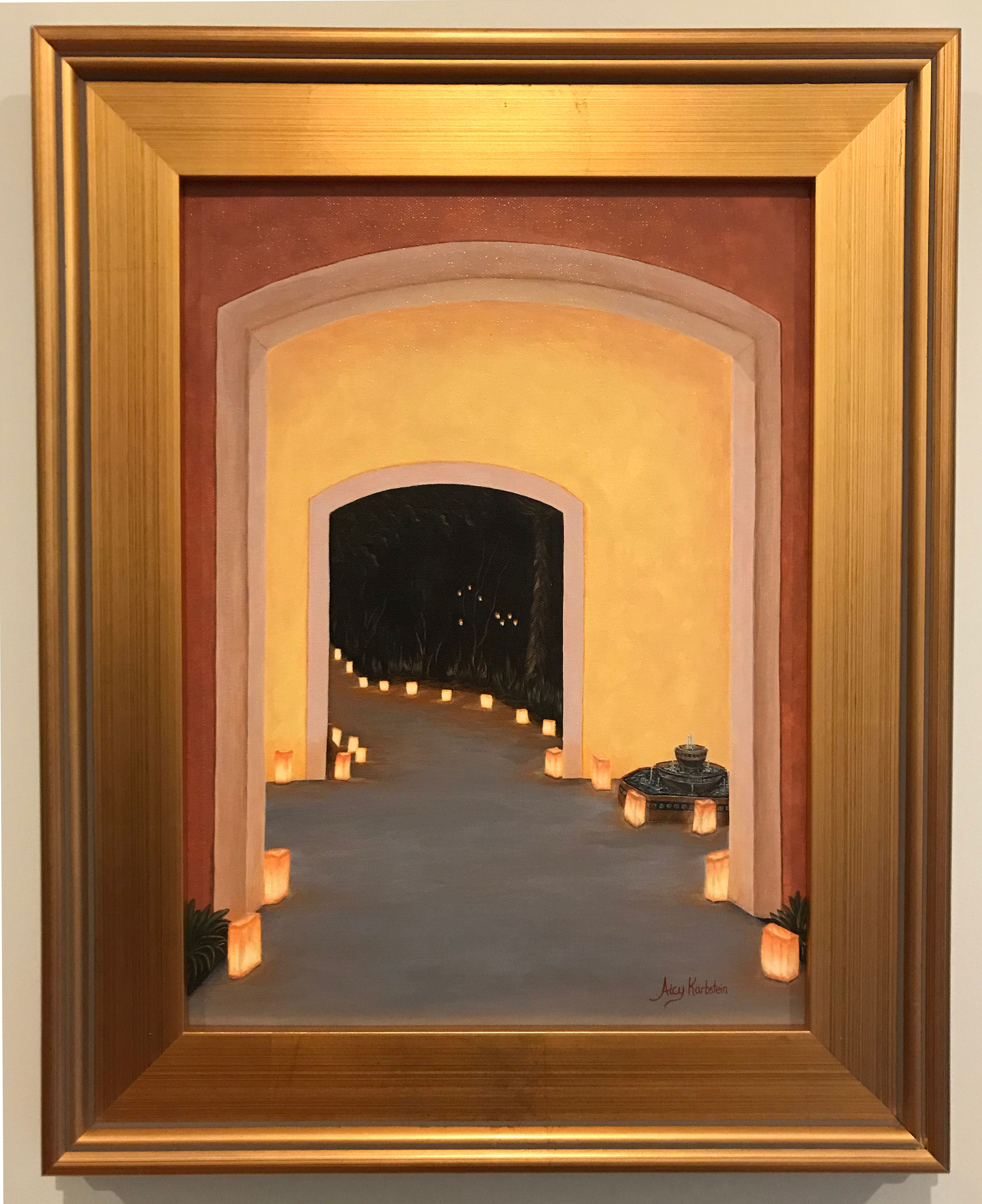 "Doorway To The Festival Of Lights" Acrylics on Canvas Painting