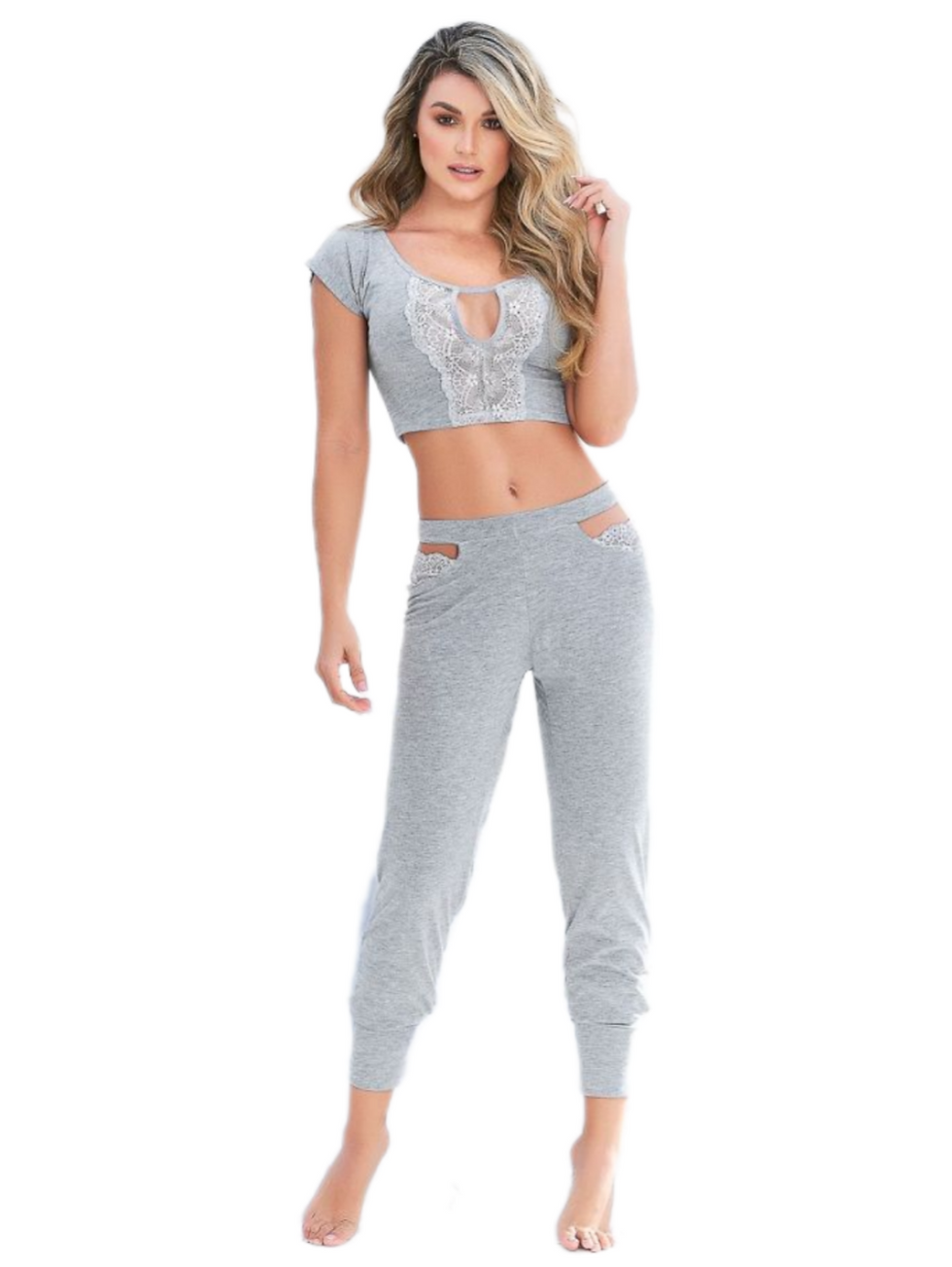 Grey & White Lounge Set