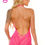 Thumbnail: UV Glow Halter Bodystocking Mini Dress