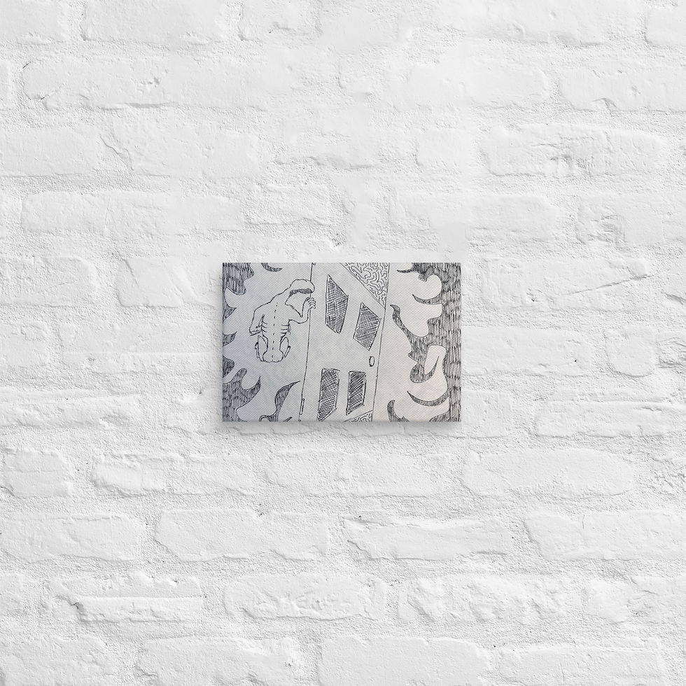 Thumbnail: Halfway Down from the Other Side Canvas Print