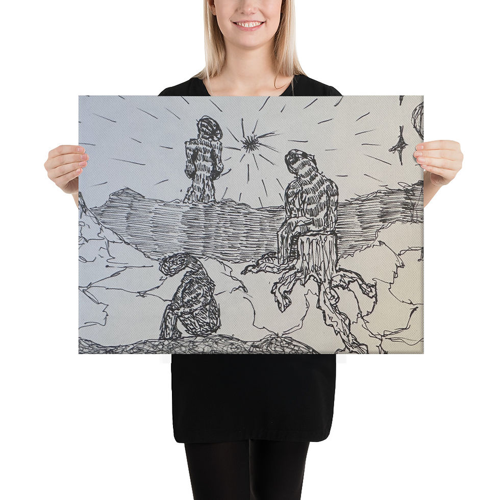 Thumbnail: Melancholy Loneliness Canvas Print