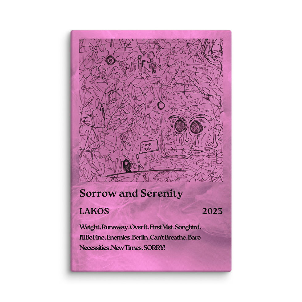 Thumbnail: Sorrow and Serenity Album List Canvas Print
