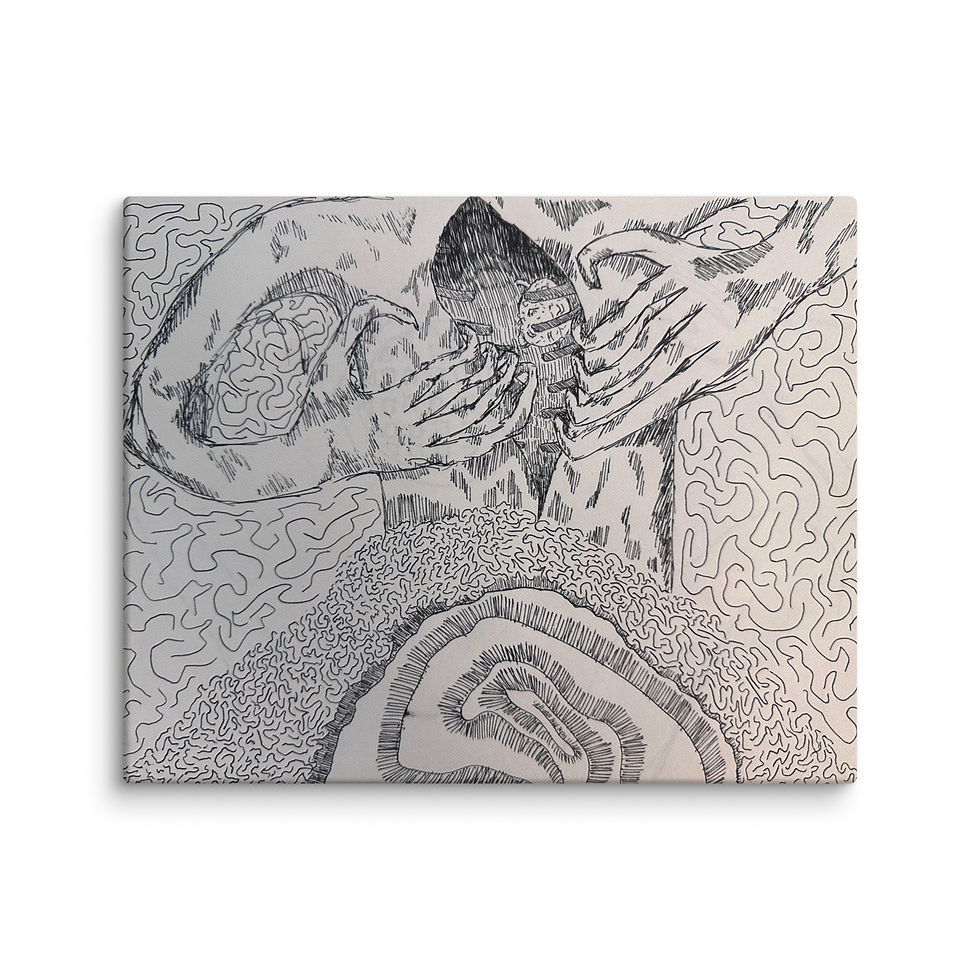 Thumbnail: Misguided Self Inflictions Canvas Print