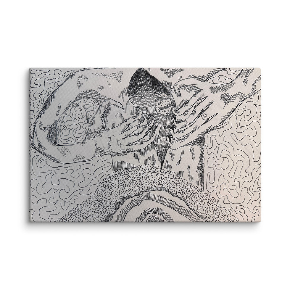 Thumbnail: Misguided Self Inflictions Canvas Print