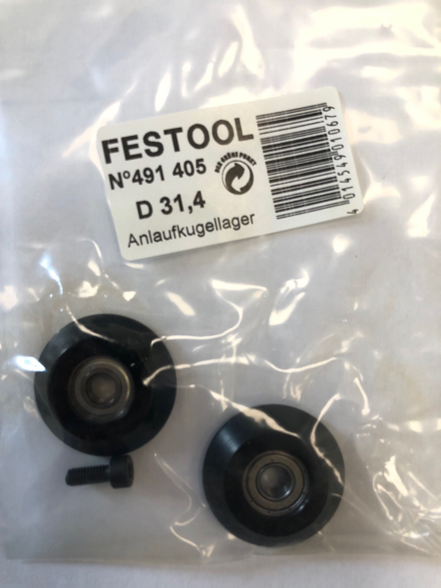Anlaufkugellager D 31.4/45  2er Set