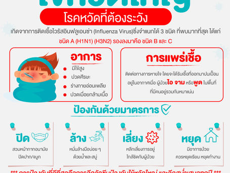 ไข้หวัดใหญ่ โรคหวัดที่ต้องระวัง !