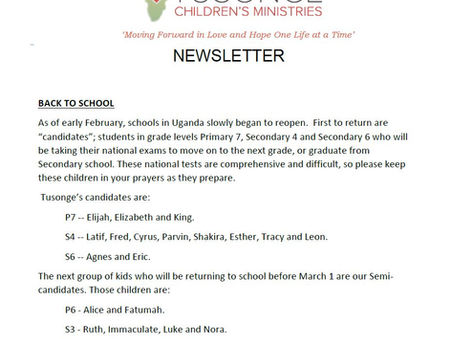 Newsletter: February 2021