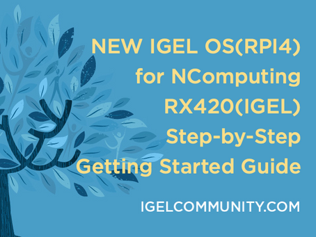 NEW - IGEL OS(RPI4) for NComputing RX420(IGEL) Step-by-Step Getting Started Guide