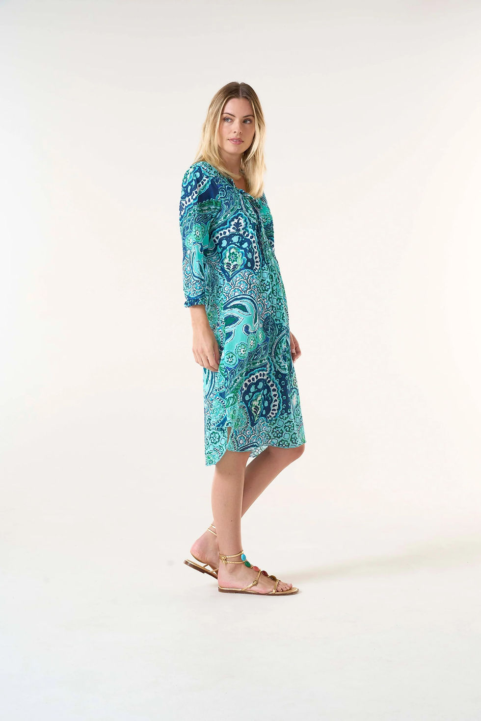 Thumbnail: Middy Poppy-Brazil Blue-Cotton-Blue