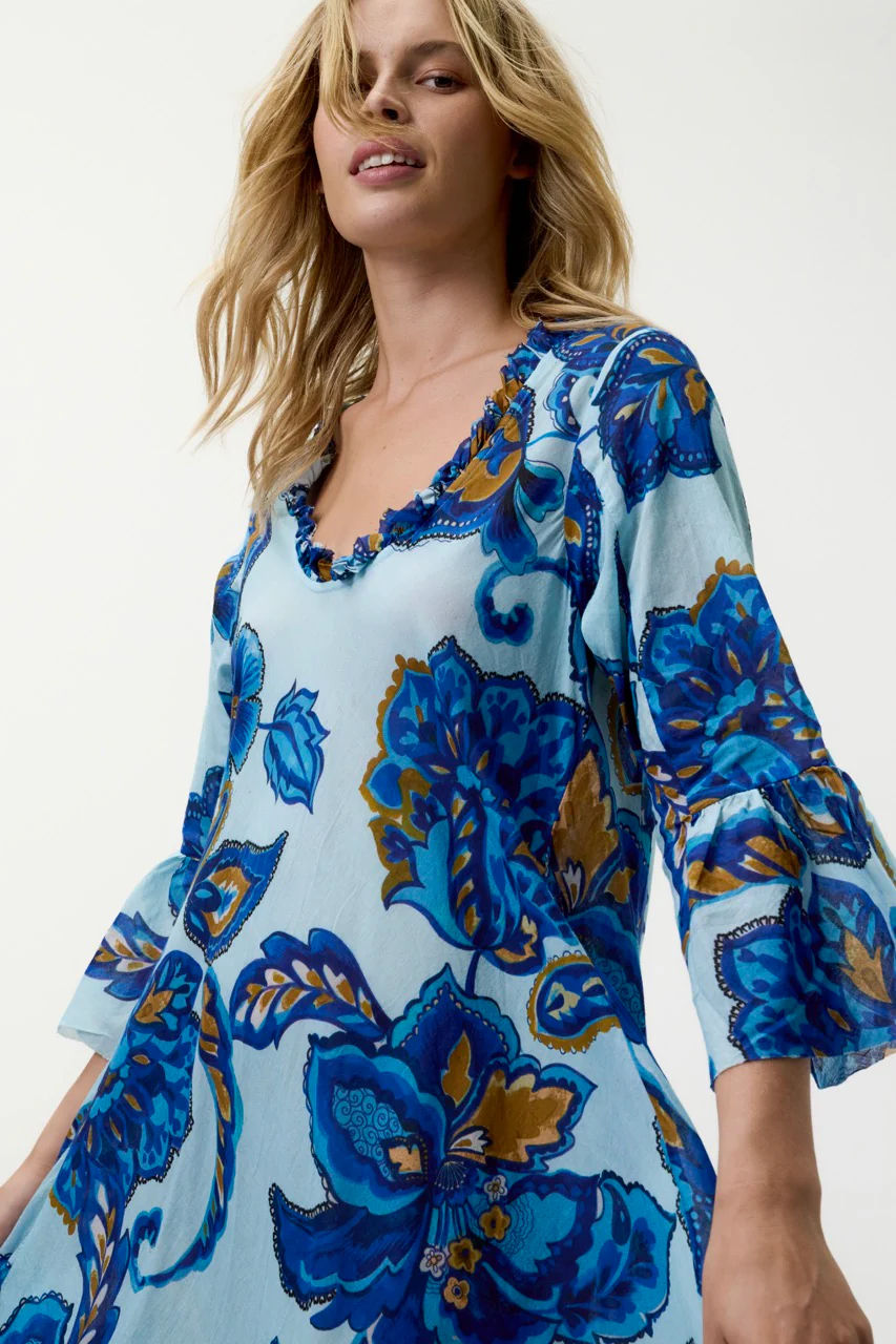 Thumbnail: Valentina-Lemnos-Cotton-Blue Flower