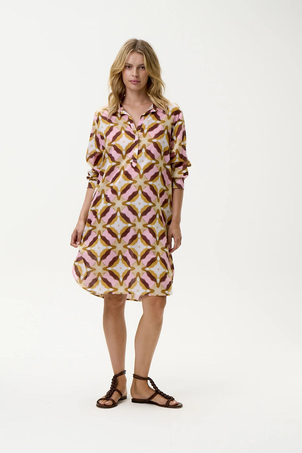 Thumbnail: Middy Gilli-Tobago-Cotton-Pink Ikat