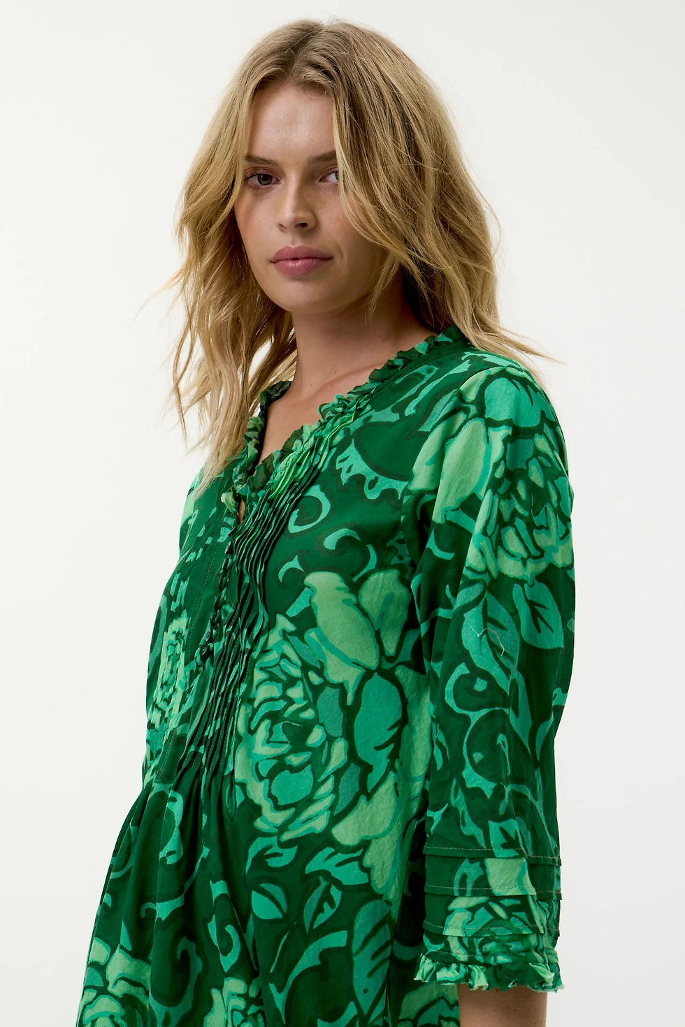 Thumbnail: Middy Poppy-Emerald Coast-Cotton-Green