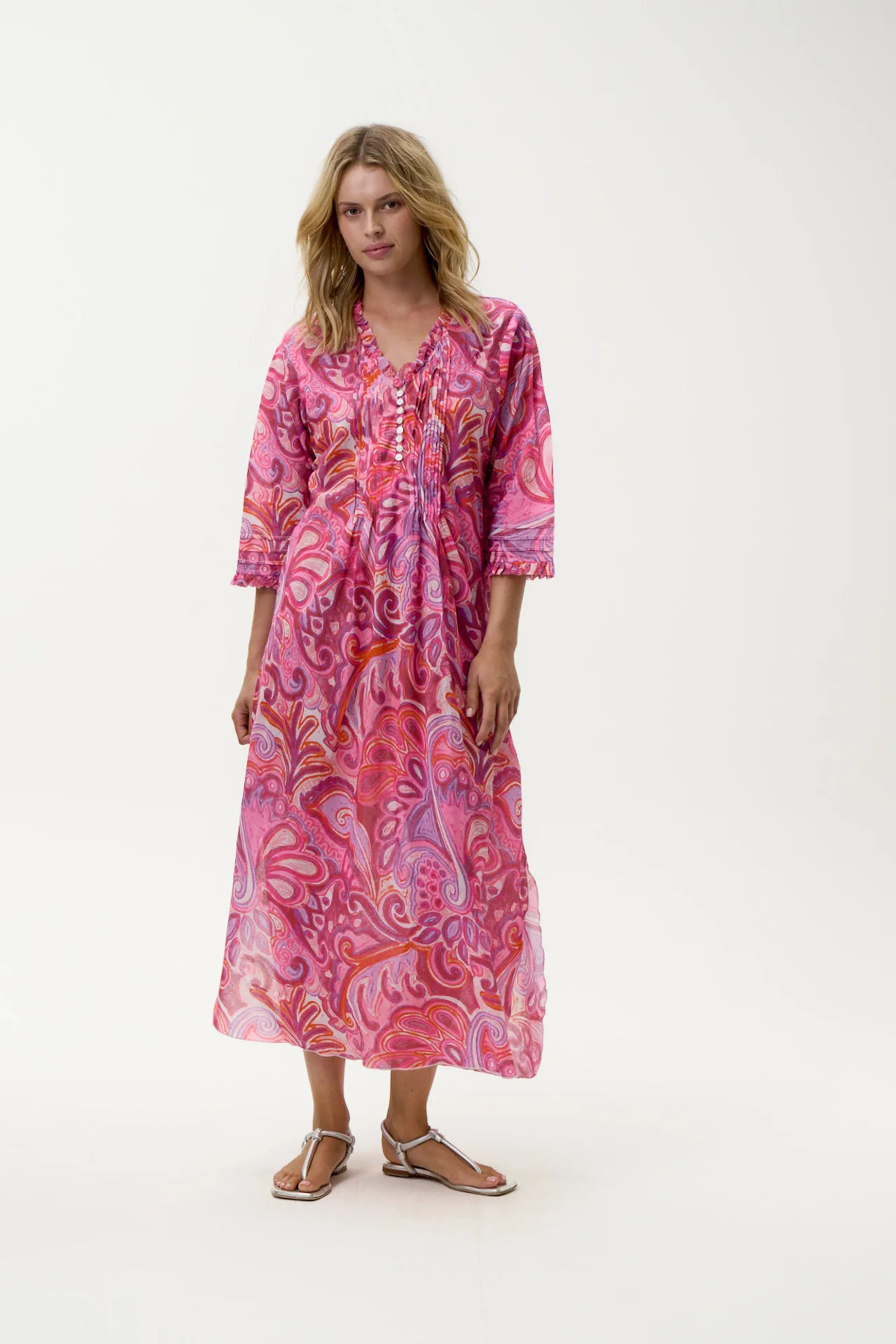 Long Poppy-Merida-Cotton-Pink Swirl