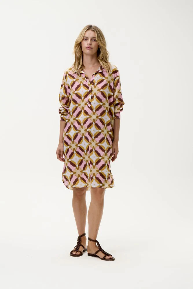 Middy Gilli-Tobago-Cotton-Pink Ikat
