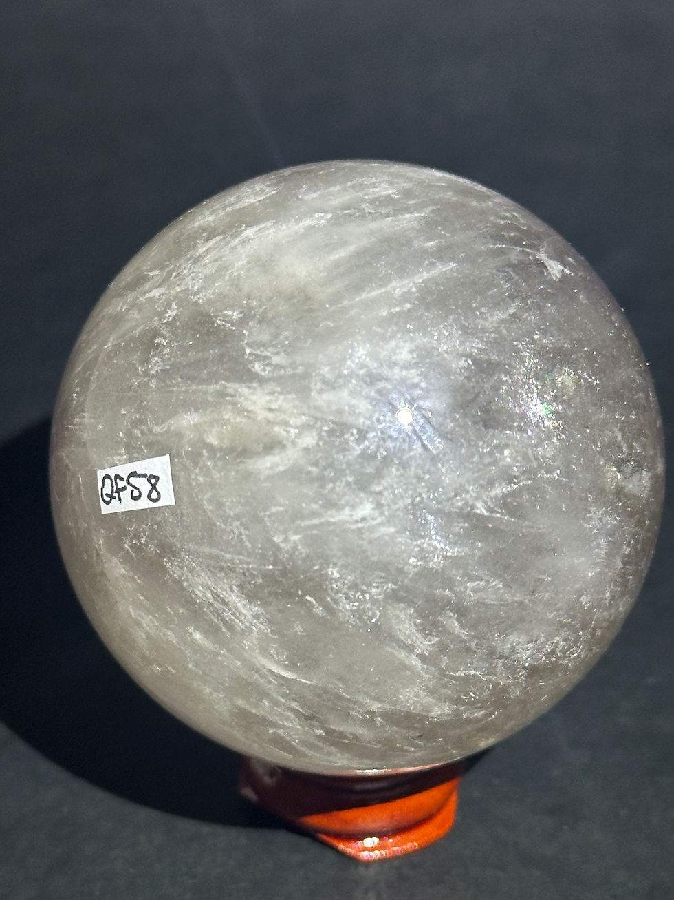 Miniature : Sphère de quartz et fluorite