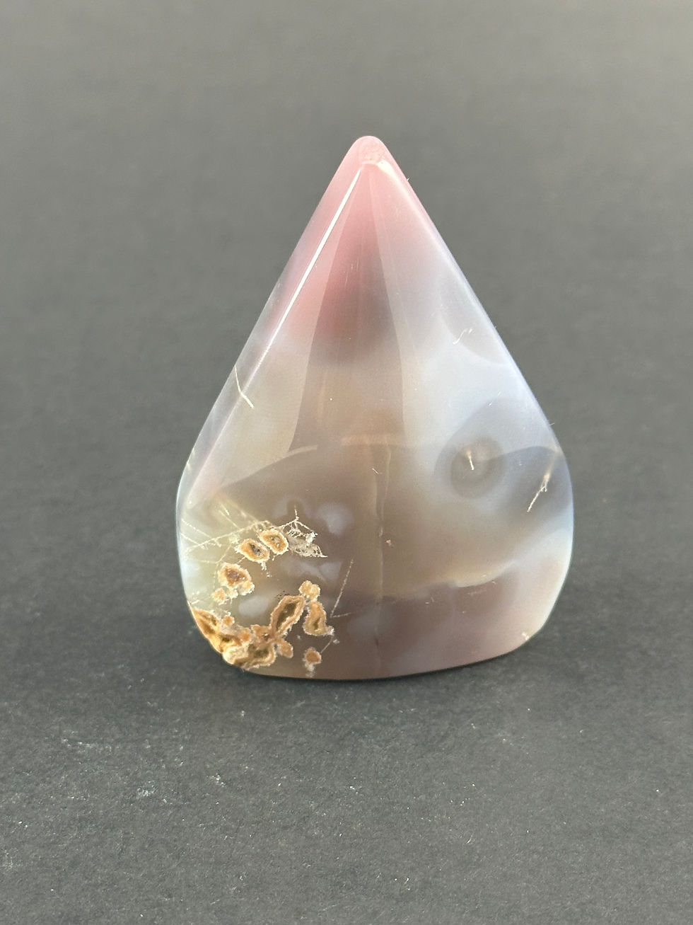 Miniature : Pointe de flèche en agate bleue