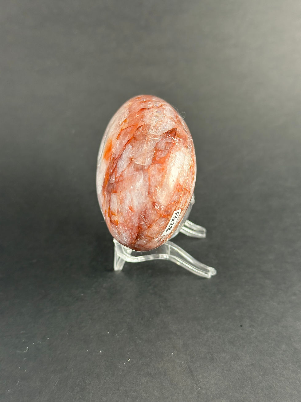 Miniature : Pierre de paume de quartz feu