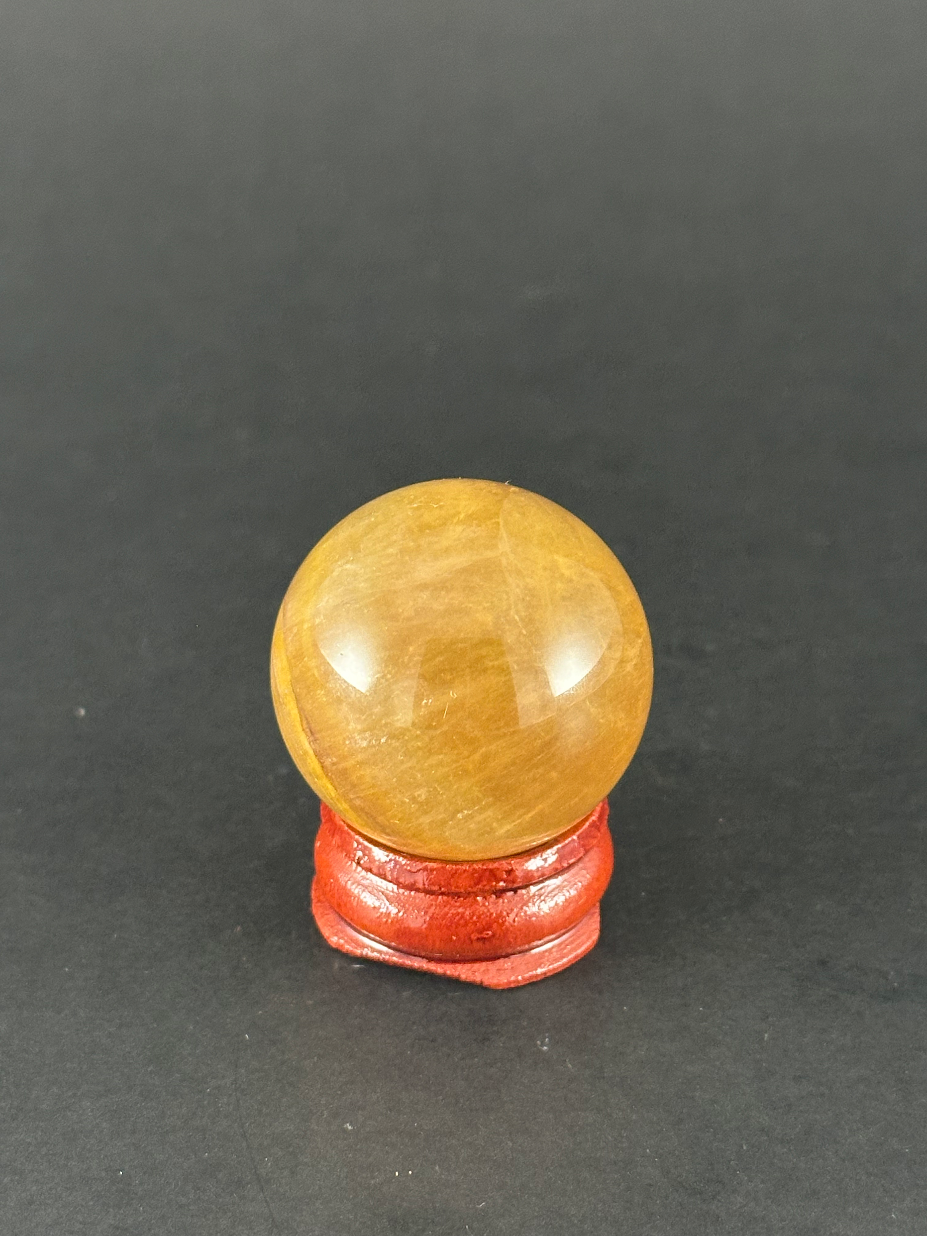 Sphère de fluorite jaune
