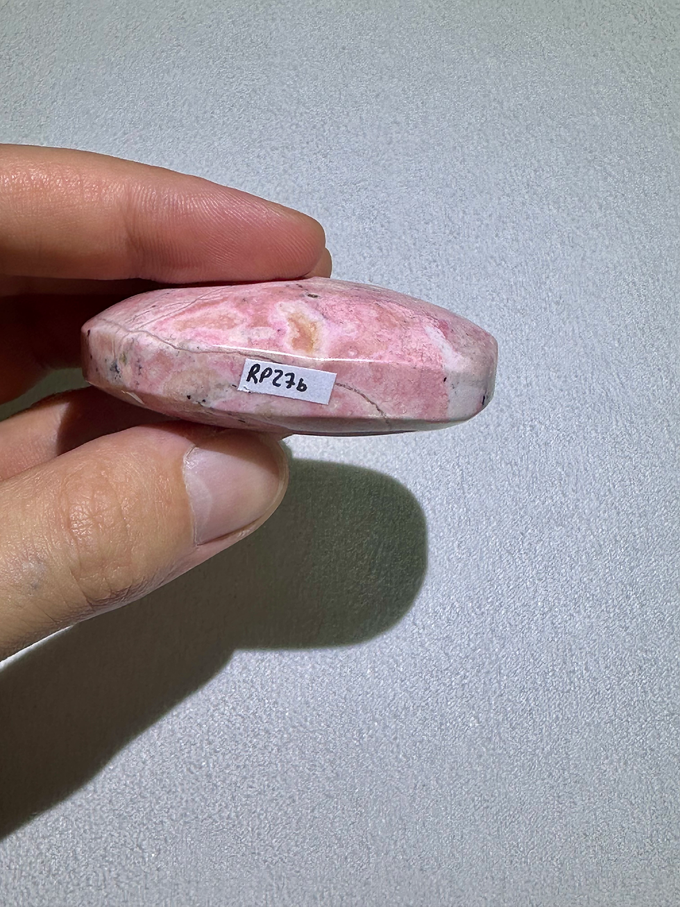 Miniature : Pierre de paume de rhodonite du Pérou