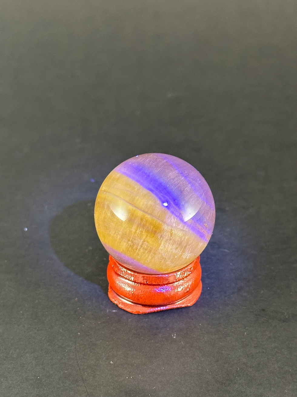 Miniature : Sphère de fluorite jaune