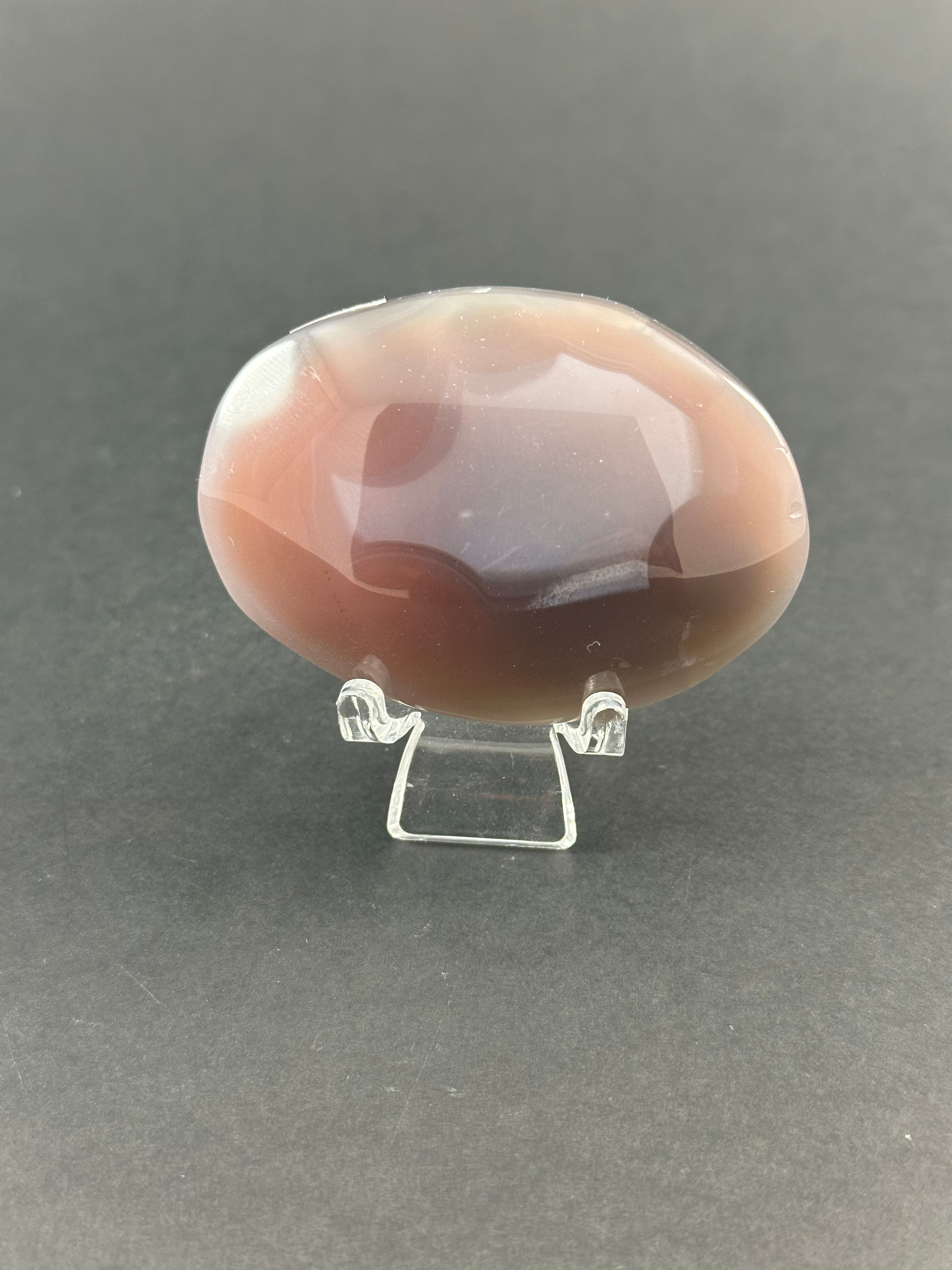 Pierre de paume d'agate bleue