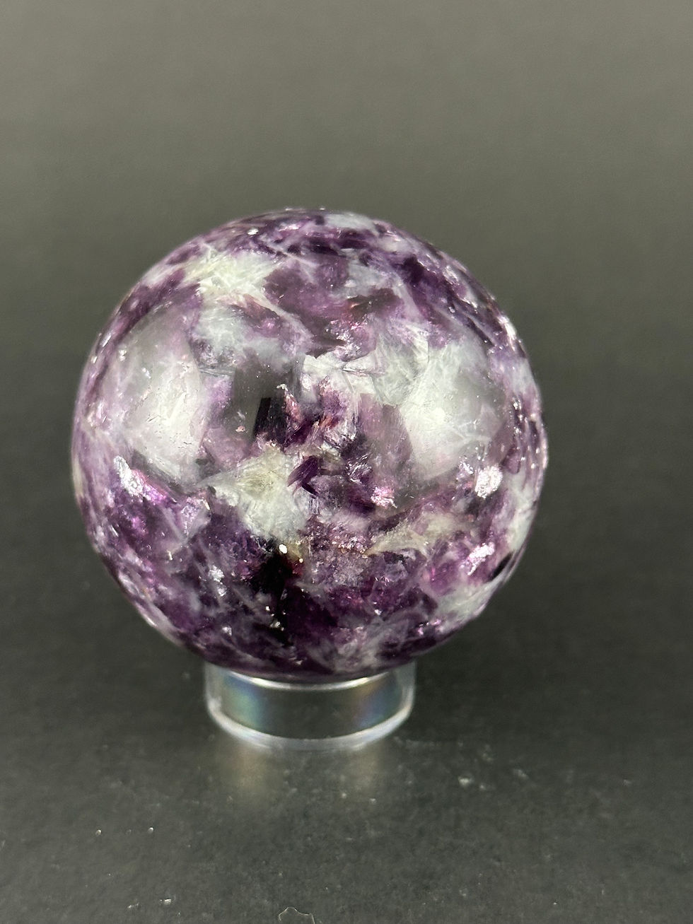 Miniature : Sphère de lépidolite