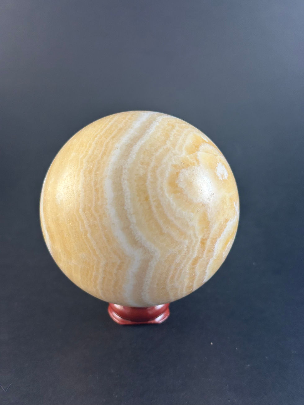 Miniature : Sphère de calcite orange