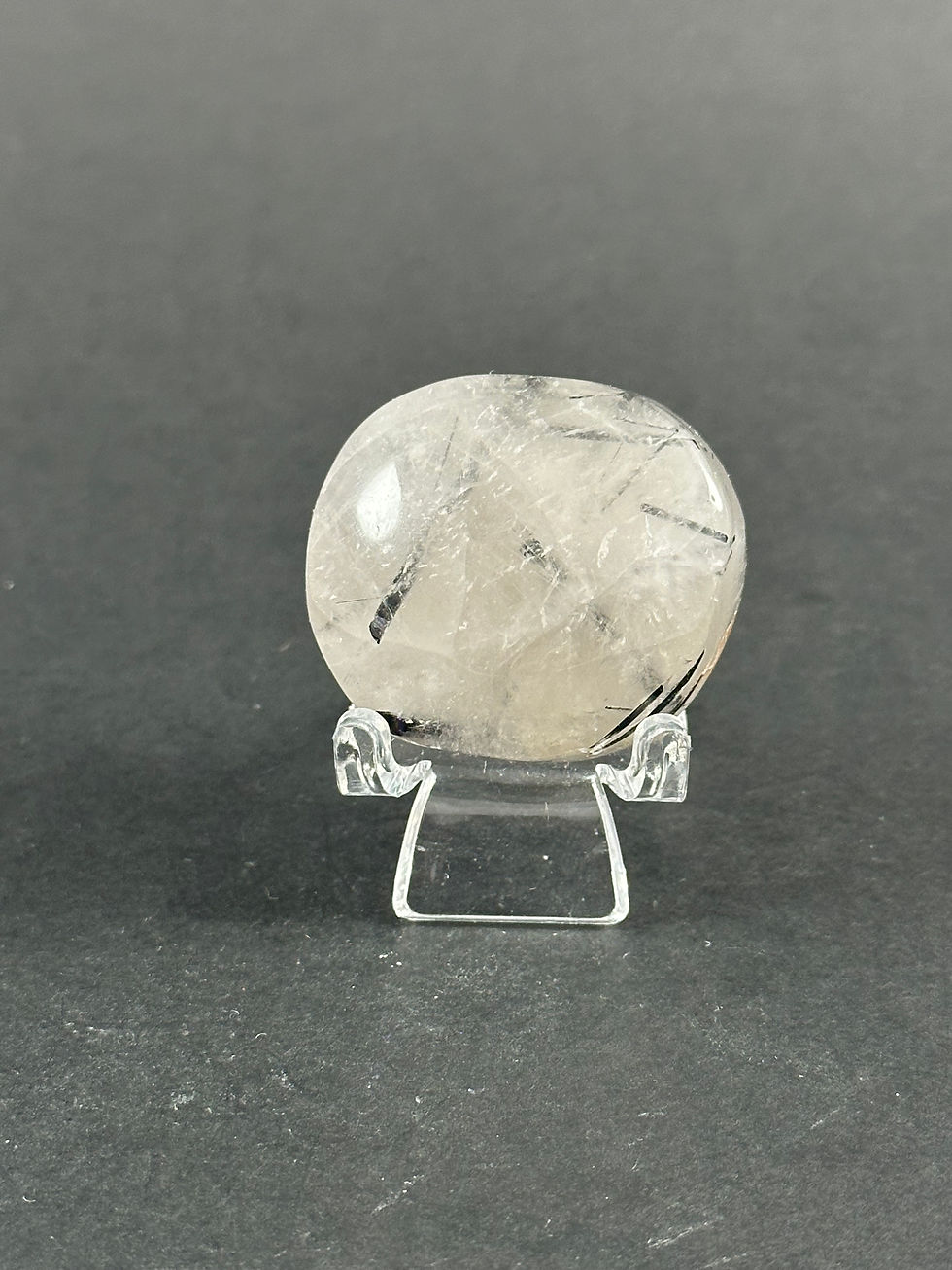 Miniature : Pierre de paume de quartz tourmaline