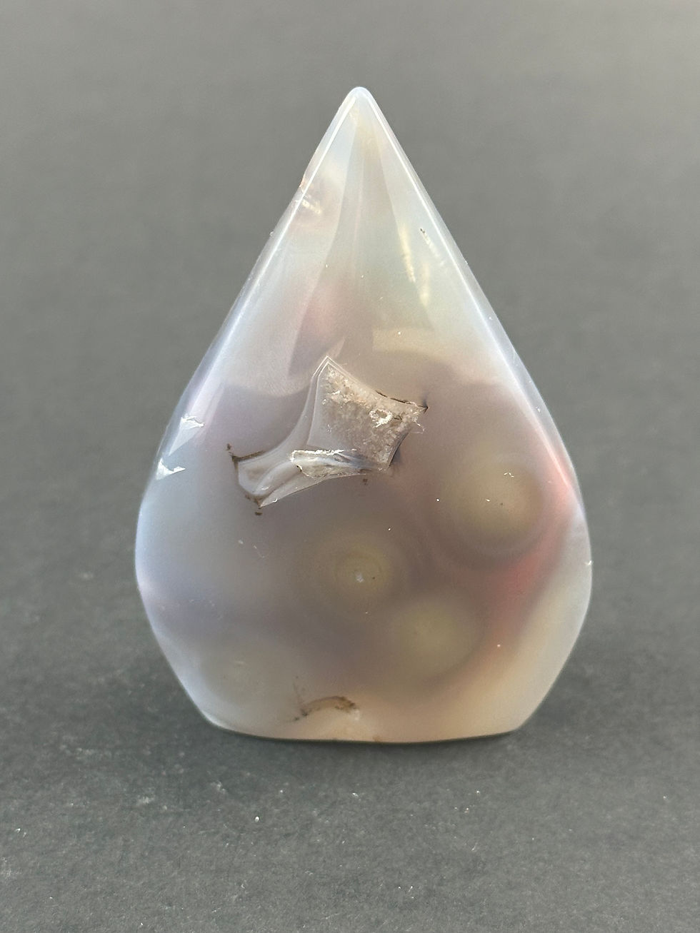 Miniature : Pointe de flèche en agate bleue