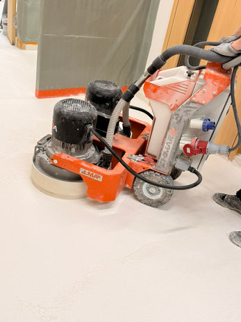 ponçage chape terrazzo sans joints