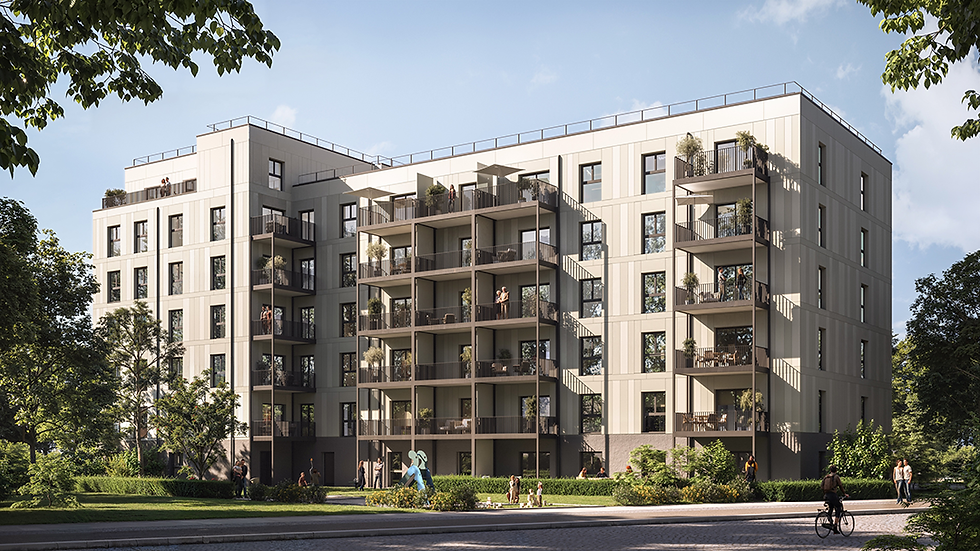 Building project in Blasewitzer Straße in Dresden: GROPYUS builds 41 apartments.