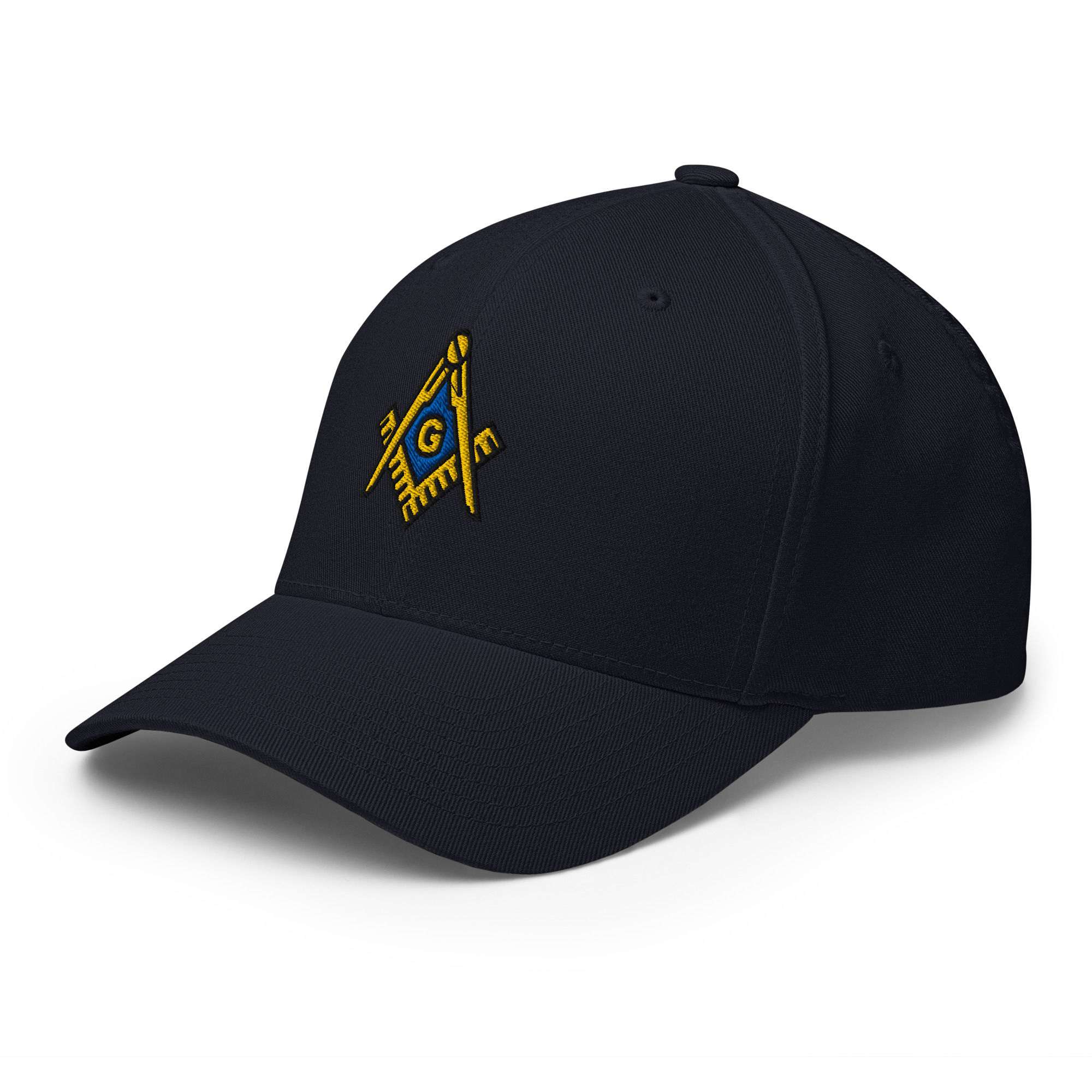Master Mason Embroidered Fitted Flexfit Hat