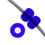 Thumbnail: CZECH SEED BEAD 11/0 TRANSPARENT NAVY BLUE