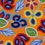 Thumbnail: Beaded Floral II Indigenous fabric orange
