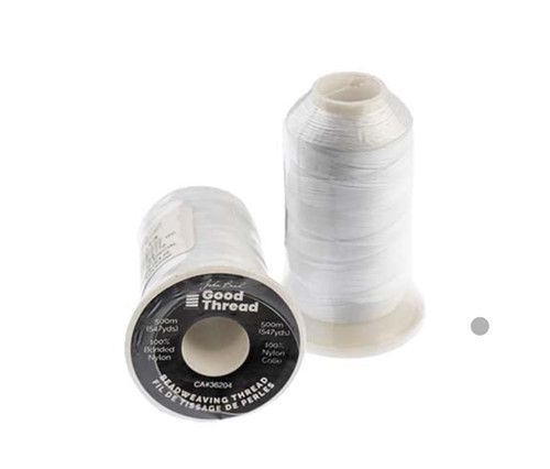 Thread Step White Good Thread White Beading Thread | Métis Art Supply