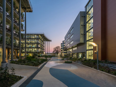 ENA working campus comprised of 6 buildings that represent the 6 continents of our planet