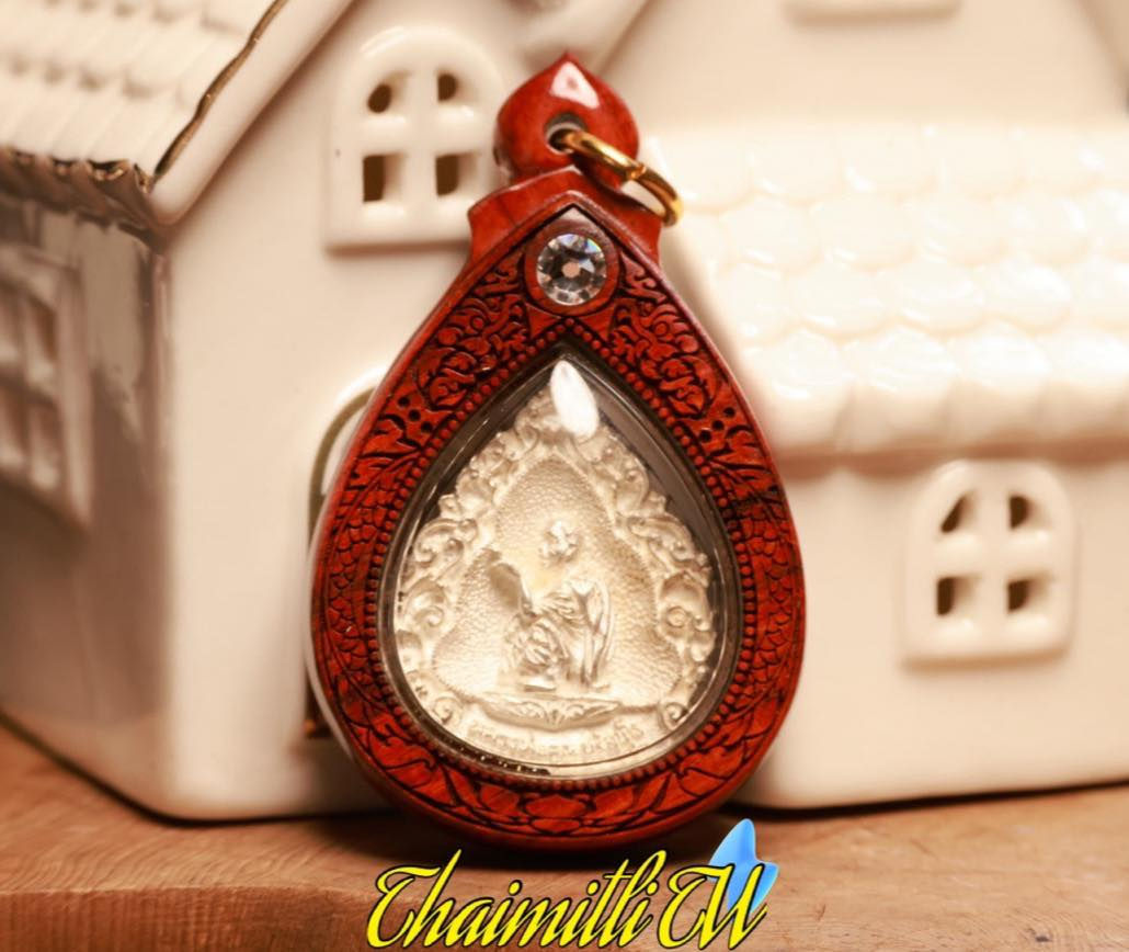 坤爺純銀抽菸側臉蹲姿 (龍婆坤)