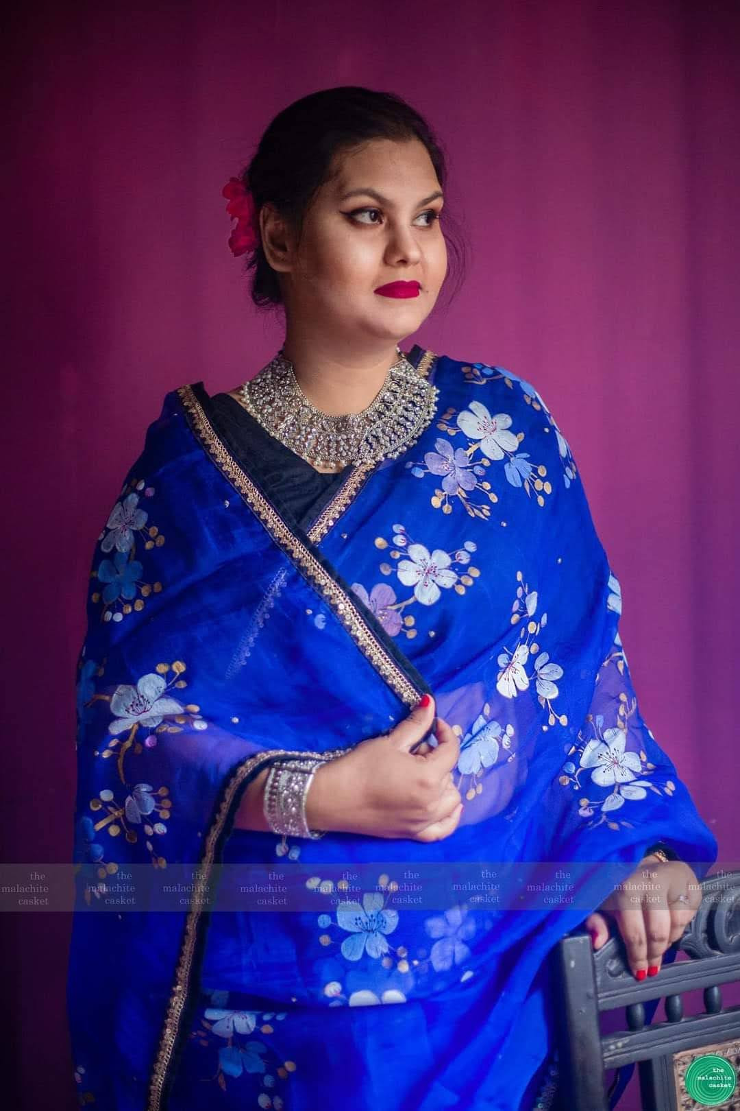 Royal Blue Saree